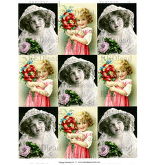 Collage Sheet Vintage Elements 41