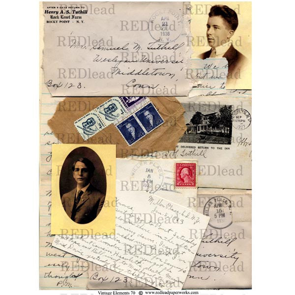 Vintage Elements 70 Collage Sheet
