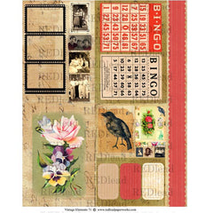 Vintage Elements 71 Collage Sheet
