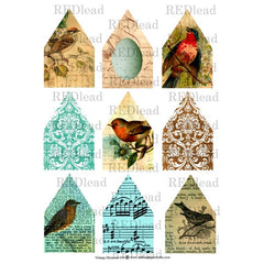 Collage Sheet Vintage Elements  100