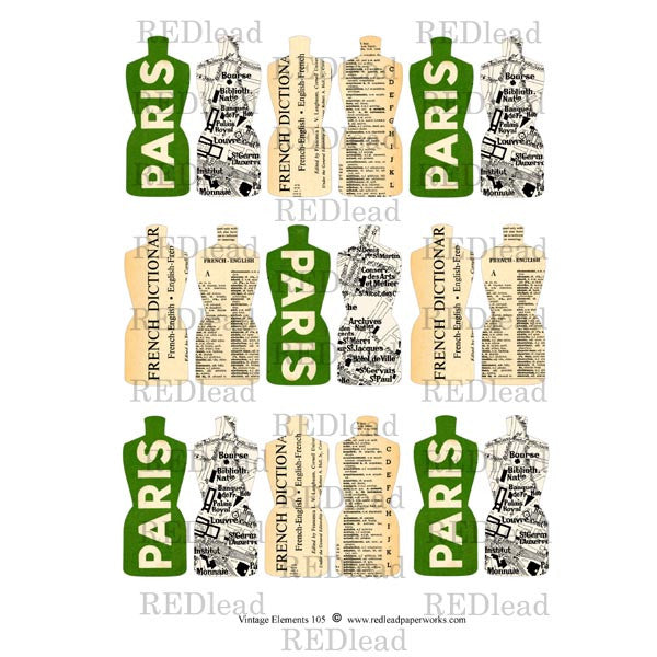 Small Paris Dress Forms Vintage Elements 105