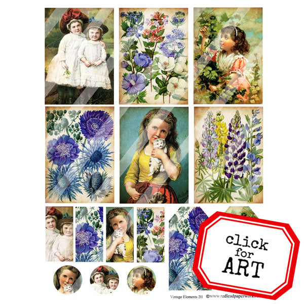 Vintage Elements 211 Collage Sheet
