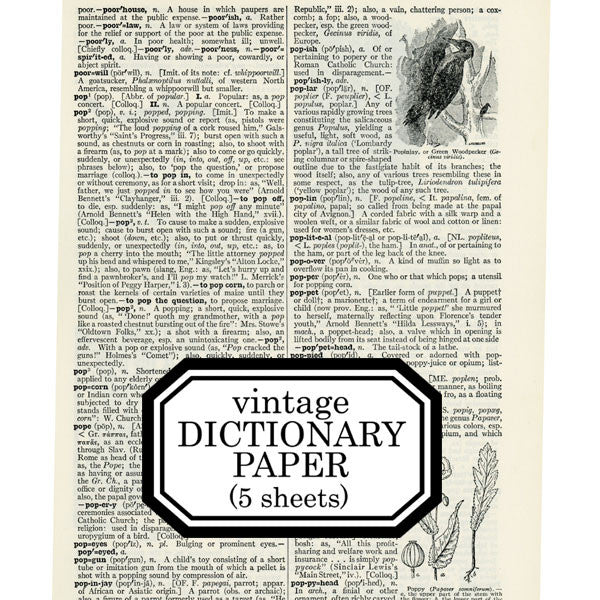 Vintage Dictionary Paper Pack