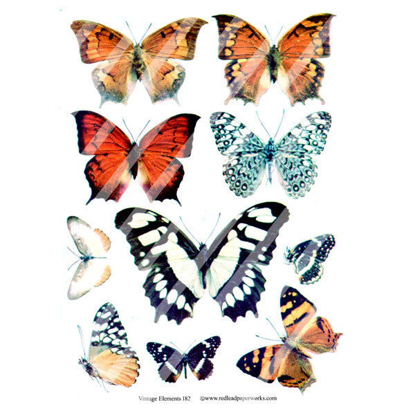 butterfly collage sheet