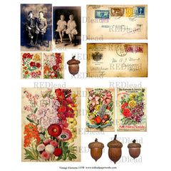 Vintage Elements 157 Collage Sheet