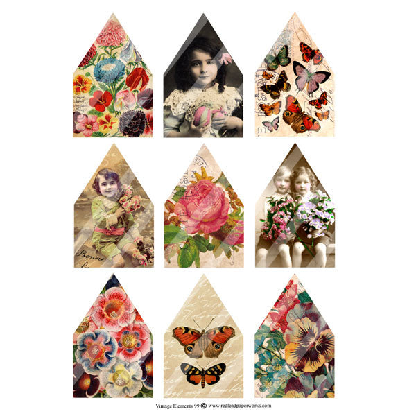 Vintage Elements 99 Collage Sheet
