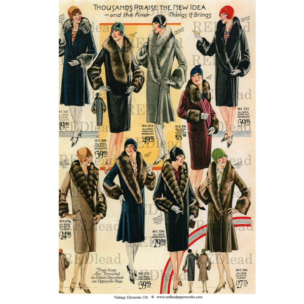 Collage Sheet Vintage Elements 138