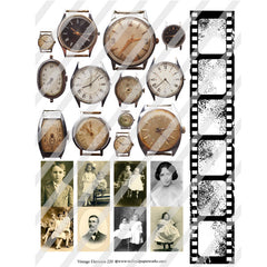 Vintage Elements 220 Collage Sheet