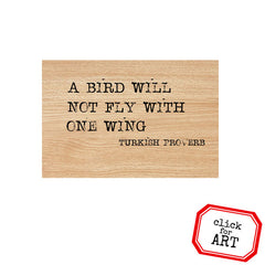 A Bird Will Not Fly Wood Mount Rubber Stamp SAVE 15%