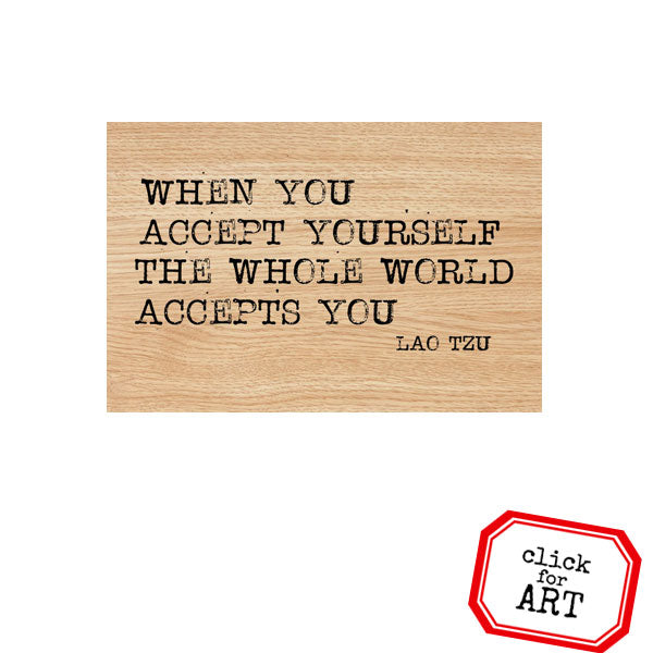 When You Accept Wood Mount Rubber Stamp